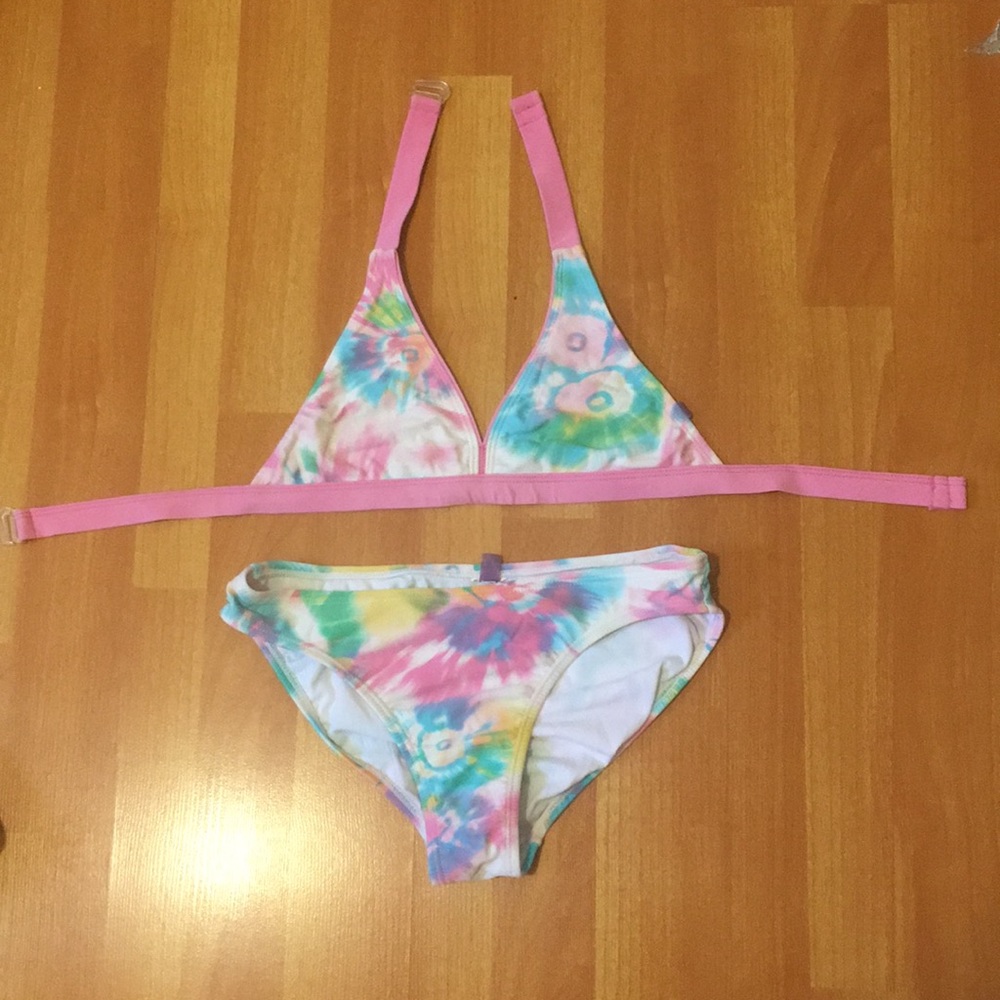 Pink and Tie-Dye Bikini for Girls